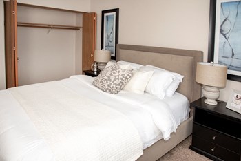 Classic 2 bedroom, 1.5 bath, bedroom with spacious closets